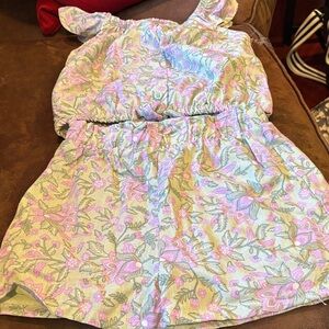 Floral Sleeveless short set